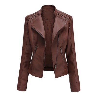 Women's Leather Jackets Women's Short Jackets - Image 9