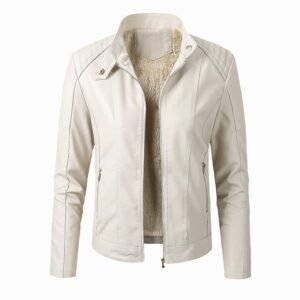 New Women's Leather Jackets Plus Velvet Jackets
