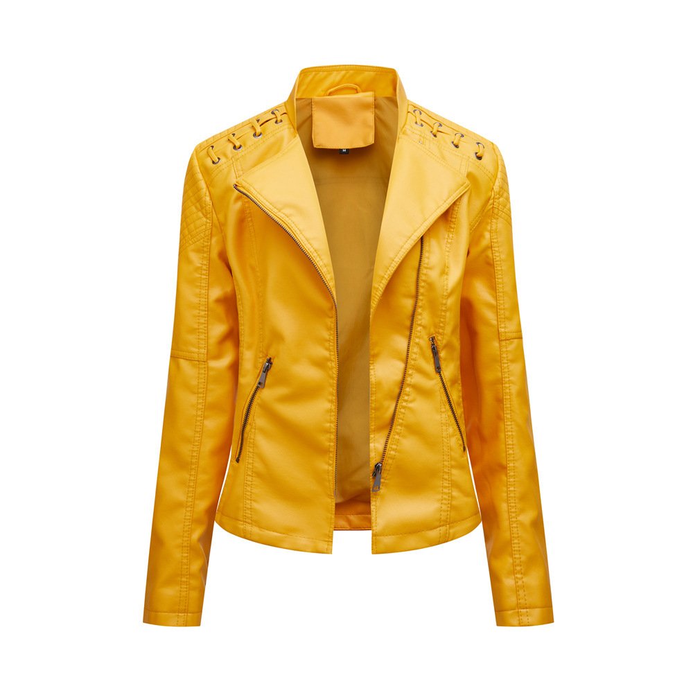 Women's Leather Jackets Women's Short Jackets - Image 5