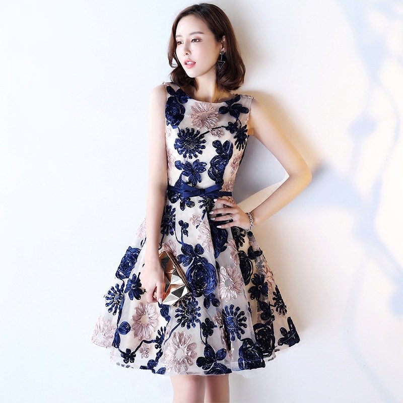 Princess short slim student party dress female - Image 3