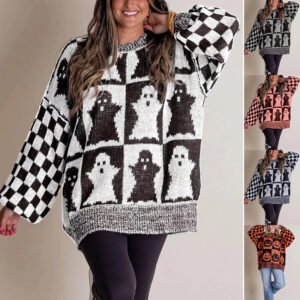 Halloween Cartoon Ghost Tops For Women