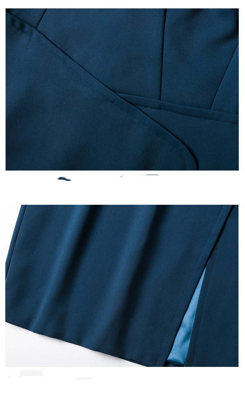 Formal Temperament Elegant And Intellectual Mid-sleeve Red Dress Women - Image 2