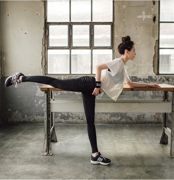 Women Yoga Shirt Hollow Out Mesh Blouse for Women - Image 3