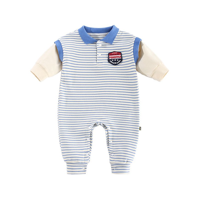 Baby Onesies Striped Male Baby Newborn Clothes - Image 2