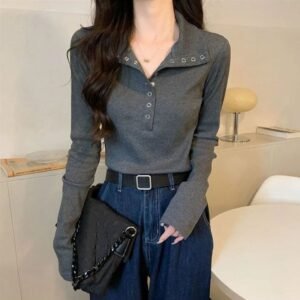 Inner Wear Outer Wear Knitted Top For Women Ins