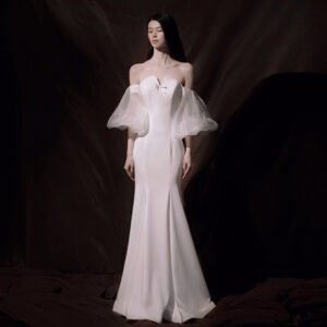 Women's Fashion Light Wedding Dress