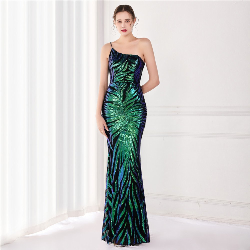 Sequin Fairy Celebrity Party Evening Dress - Image 4