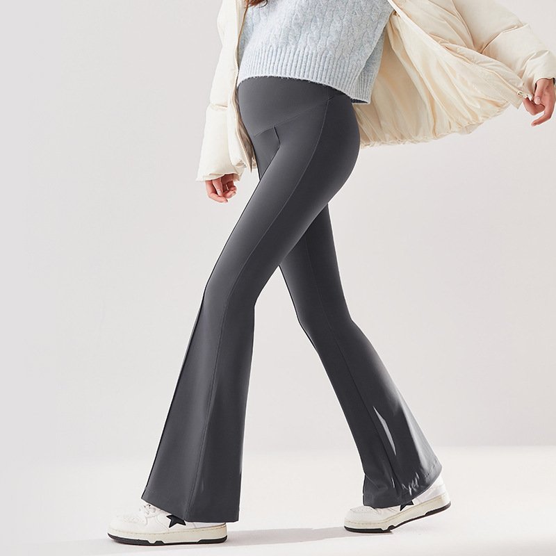 Pregnant Women Wearing Flared Pants For Casual Wear - Image 2