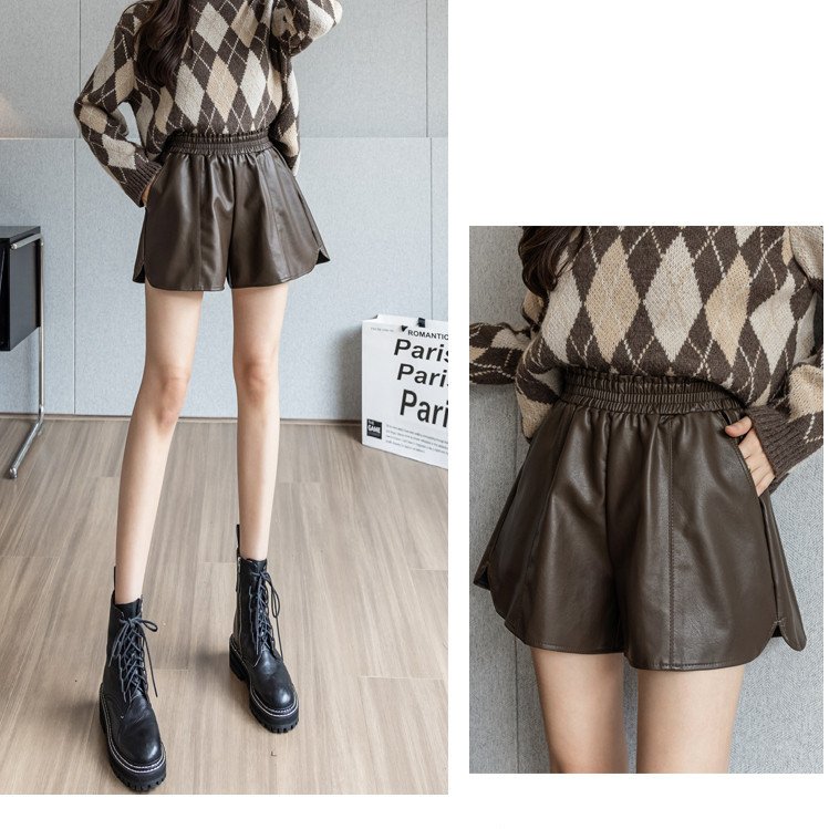 Casual Shorts For Women In Autumn And Winter Wear Elastic - Image 4