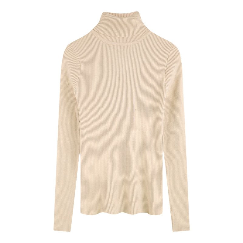 Thickening Inner Wear Skinny Versatile Long Sleeve Thermal Turtleneck Sweater For Women - Image 8