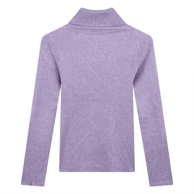 Thickening Inner Wear Skinny Versatile Long Sleeve Thermal Turtleneck Sweater For Women - Image 10