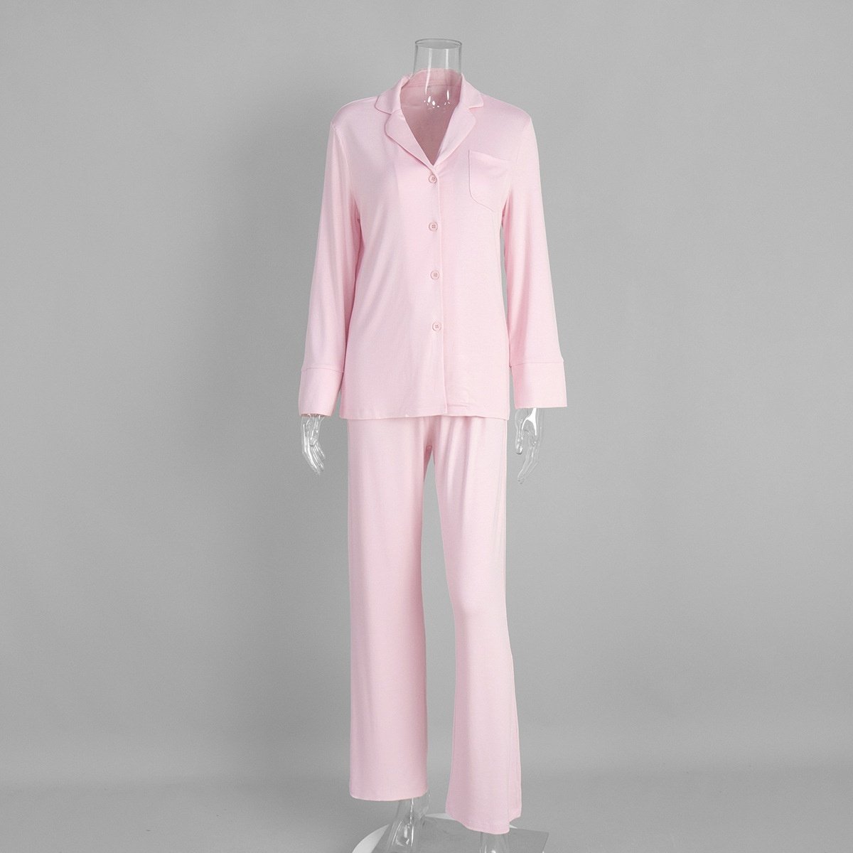 Long Sleeve Long Pants Pajama Set Comfortable Home Wear For Women - Image 4