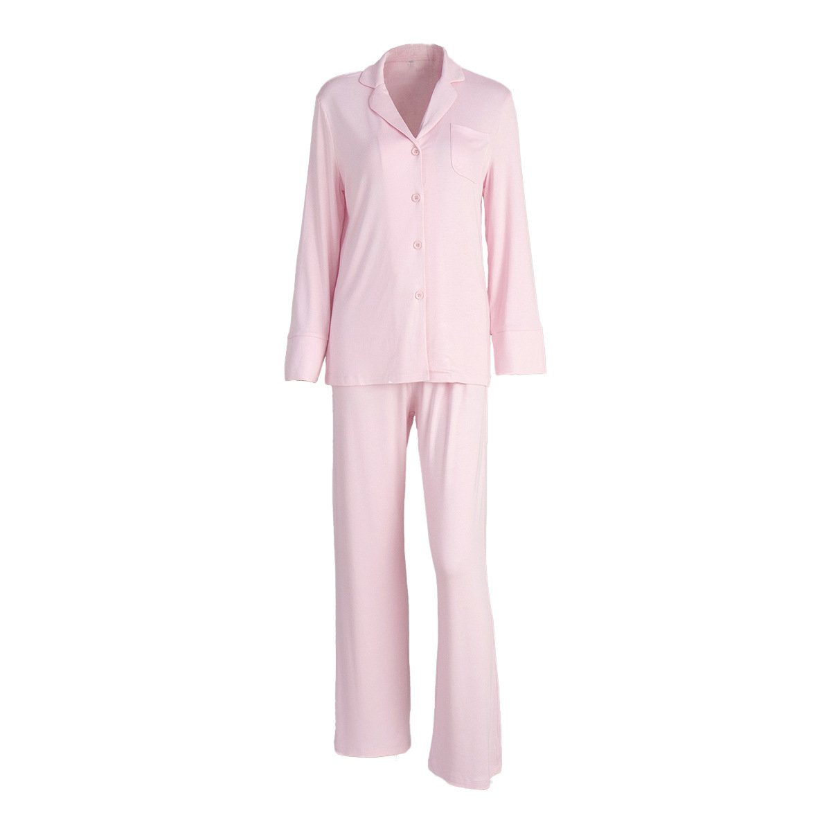 Long Sleeve Long Pants Pajama Set Comfortable Home Wear For Women - Image 2