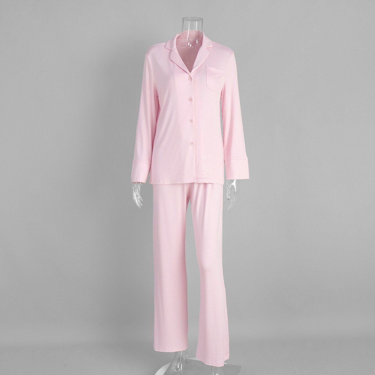 Long Sleeve Long Pants Pajama Set Comfortable Home Wear For Women - Image 6