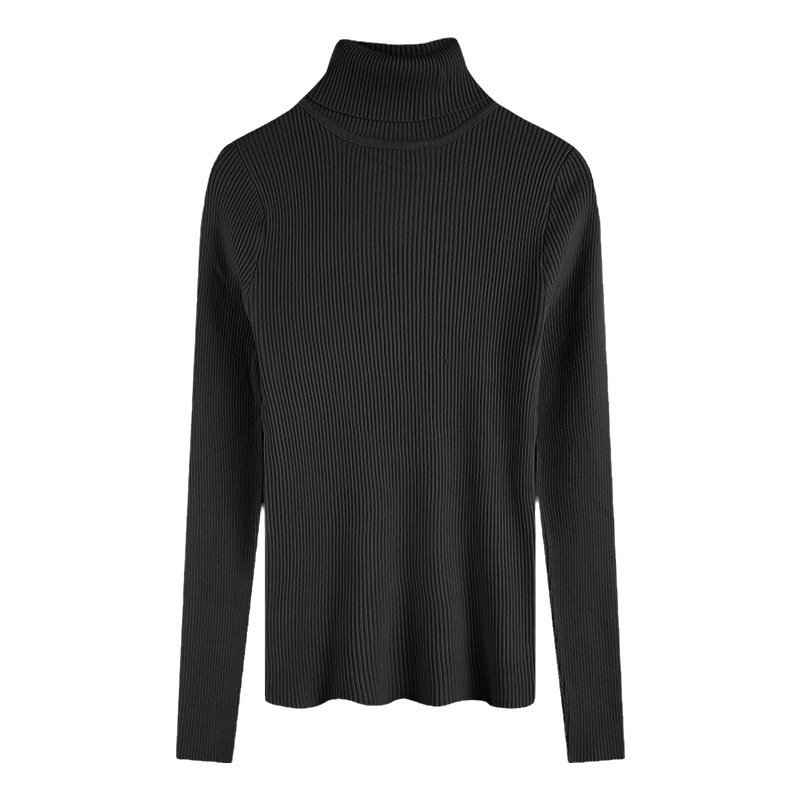 Thickening Inner Wear Skinny Versatile Long Sleeve Thermal Turtleneck Sweater For Women - Image 6